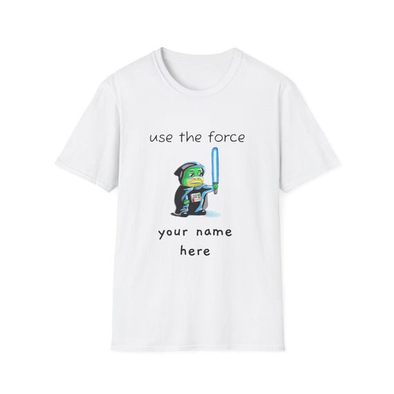 Personalized Frog Jedi T-Shirt | Funny Star Wars Parody