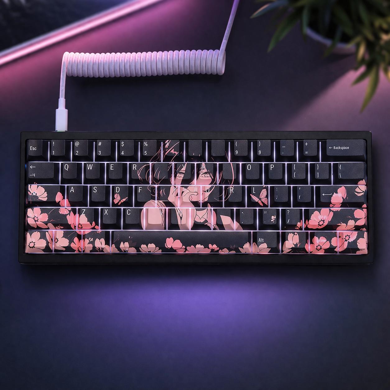 Touches PBT Sublimation Valorant JETT | Kit 12 Keycaps Cherry MX - Claviers 60% Mécaniques Gaming