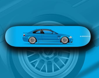 BMW E46 M3 - straatauto - skatedeck muurkunst