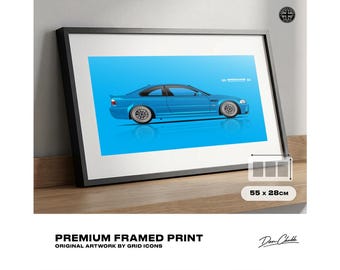 BMW E46 M3: ingelijste print