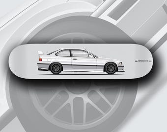 BMW E36 M3 - Track build - skatedeck muurkunst