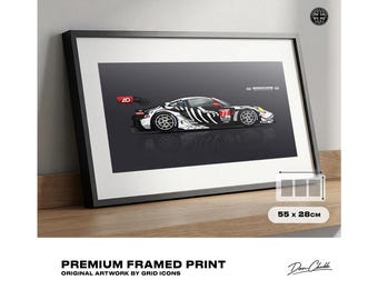 911 GT3R 'Spooky': ingelijste print