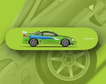 Brian's Mitsubishi Eclipse - The Fast & The Furious - skatedeck