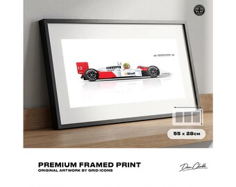 McLaren MP4/4: ingelijste afdruk