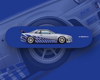 Brian's Skyline R34 GT-R - 2 Fast 2 Furious - skatedeck
