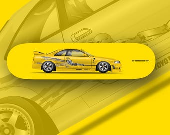 Leon's Skyline R33 GT-R - The Fast & The Furious - skatedeck