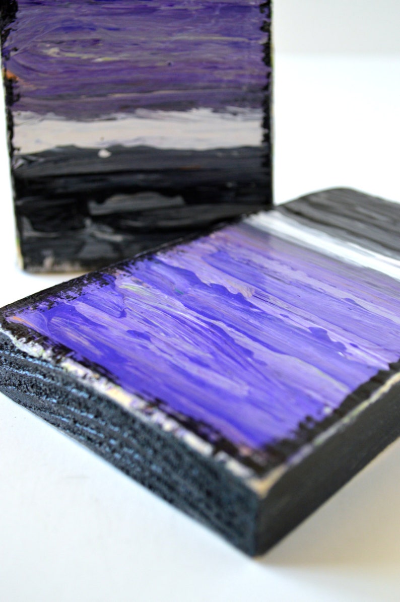 Storm, Wood Block Acrylic Paintings Etsy
