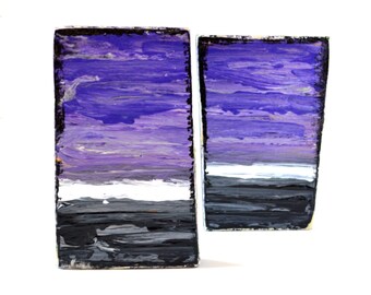 Storm, Wood Block Acrylic Paintings