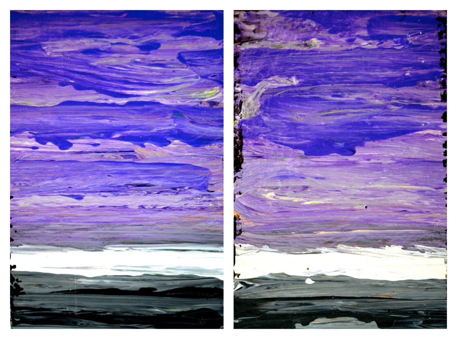 Storm, Wood Block Acrylic Paintings Etsy