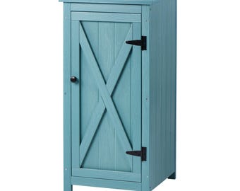 36'' Waterproof HIPS Outdoor Storage Cabinet, with Adjustable Shelves, Collection for Patio Deck Poolside