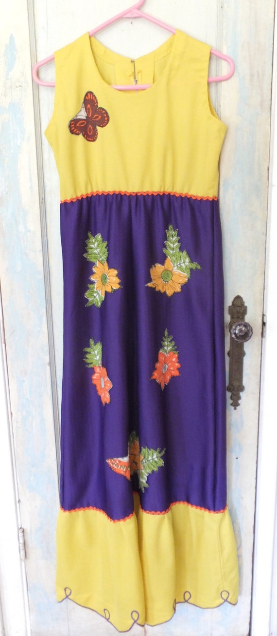 SALE.........1960's Maxi Long Dress Handmade - image 4