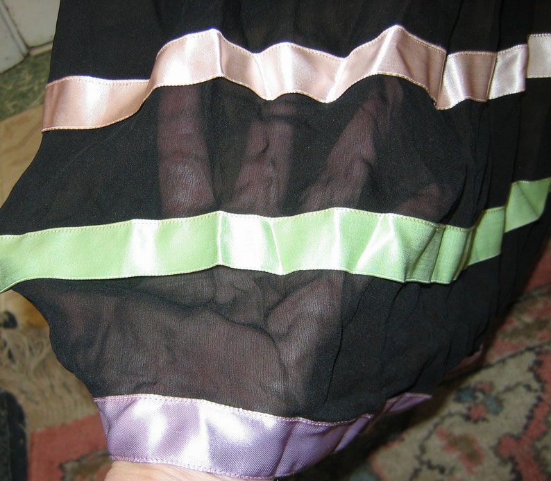 Silk Chiffon Long Maxi Skirt image 2