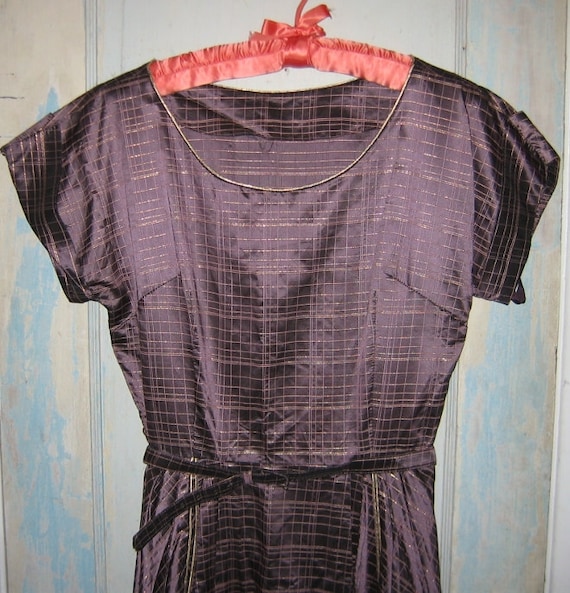1950's Taffeta Dress Iridescent
