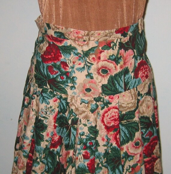 Linen Floral Skirt - image 2