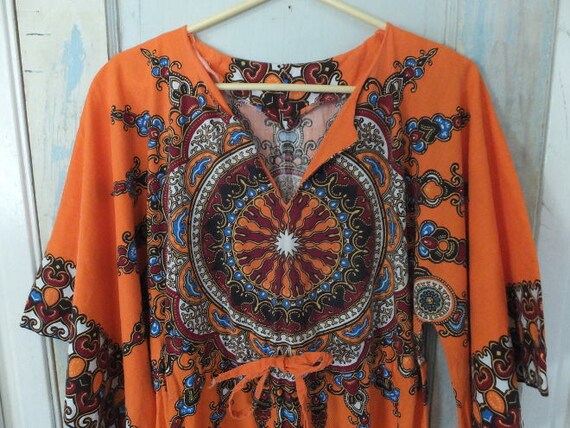 African Dashiki Caftan Ethnic Tribal Boho Hippie … - image 2