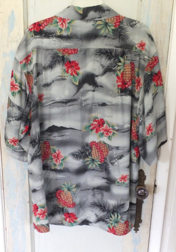 Hawaiian Shirt Rayon Mens - image 2