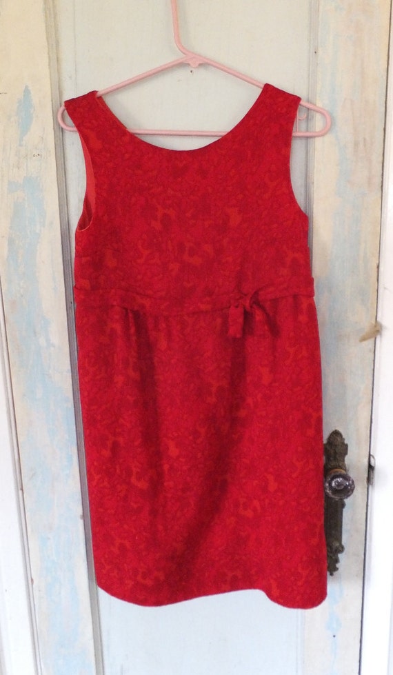 1960's Dress Red Dress Mini