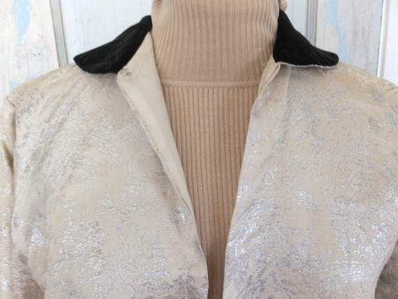 Silver/Cream Brocade Jacket