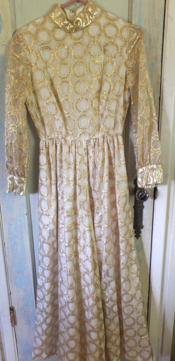 gold lame jumpsuit
