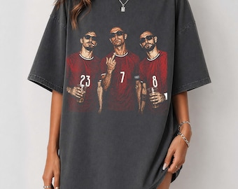 T-shirt de la coupe du monde du Portugal Comfort Colors, t-shirt ronaldo, t-shirt bruno, maillot de football du portugal, t-shirt drôle du portugal manchester doigt du milieu