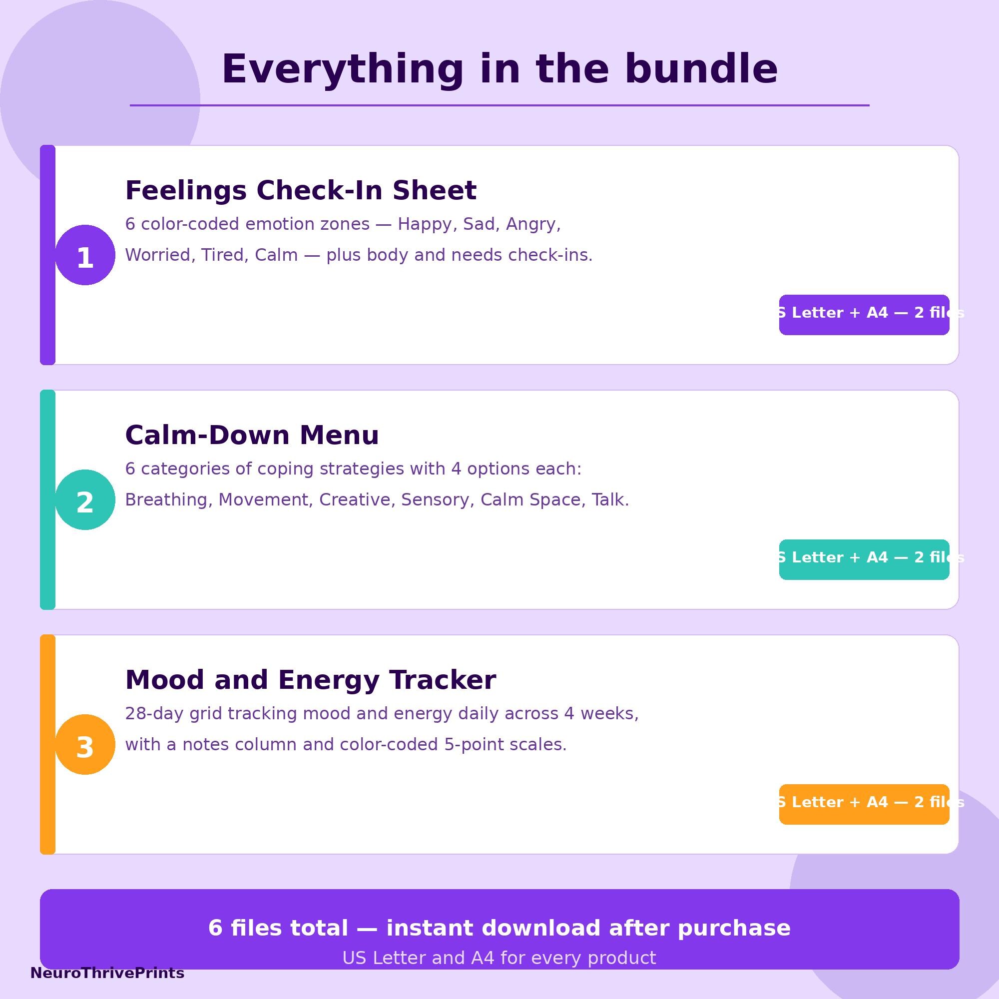 ADHD Autism Emotion Regulation Toolkit – Feelings Check-in, Coping ...