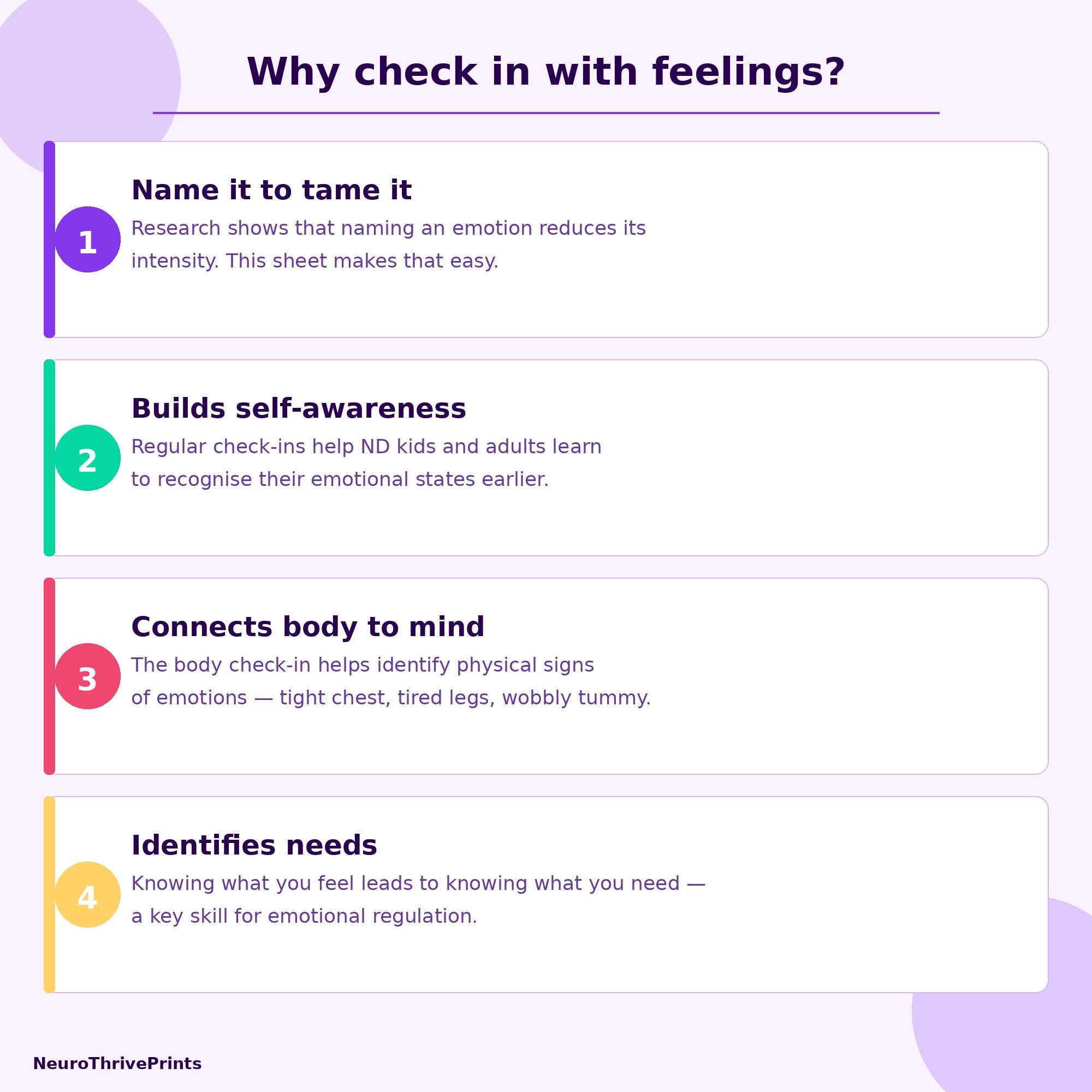 ADHD Autism Feelings Check-in Sheet – Emotion Regulation Printable for ...