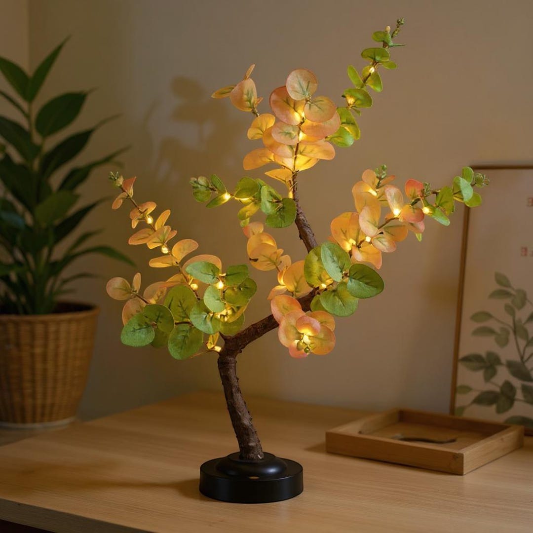 LED Money Tree Lamp – Bonsai Tree Light USB Powered – Aesthetic Desk ...