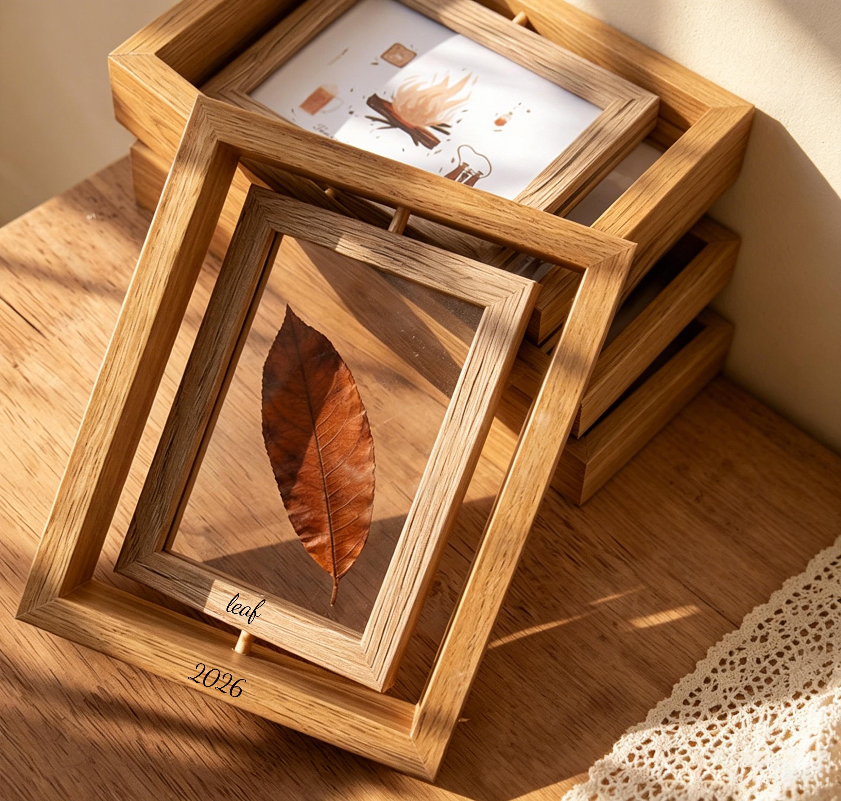 Wooden Leaf Frame - Etsy
