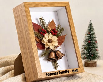 Personalized Deep Shadow Box Frame, 3D Display Frame 2-12cm Depth, Custom Engraved Keepsake Frame, Memory Display Box, Wall Hanging Decor