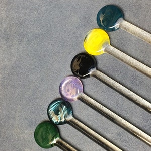 Handblown Glass Stir Sticks customizable by OceanBeachGlass image 2