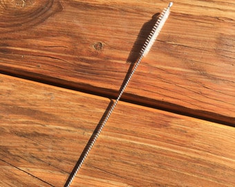 Straw Cleaning Brush Eco Friendly Nylon 200mm long with Stainless Steel Handle