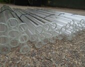 50 Eco Friendly Glass Straws Professional Grade Glasswares Handmade Reusable Kitchen Utensils Customizable
