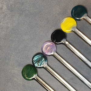 Handblown Glass Stir Sticks customizable by OceanBeachGlass image 7