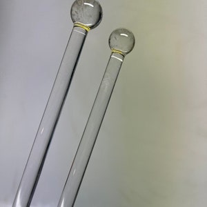Customizable borosilicate glass tall sized pitcher sticks set of 2 by OceanBeachGlass