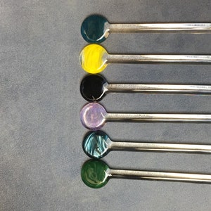 Handblown Glass Stir Sticks customizable by OceanBeachGlass image 8
