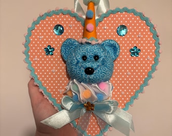 TY Bear Plush Taxidermy “vegan taxidermy” from rescued plushies.