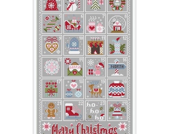 Calendario dell'Avvento di Natale - Modello digitale