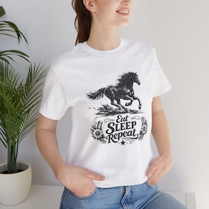 Eat Sleep Repeat Tee Shirt | Farm Life Graphic Tee
