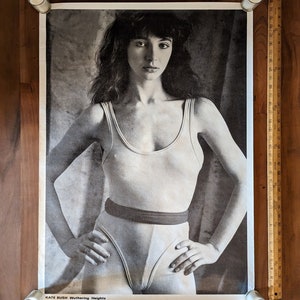 RARE 1978 Original KATE BUSH Poster Wuthering Heights Vintage 25&quot;x35&quot; U.K. Commercial Poster Leotard