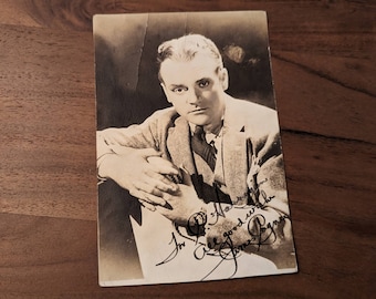 1930s JAMES CAGNEY Signed Photo Vintage Autographed and Inscribed Movie Film Actor Photograph