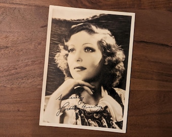 Fotografía original vintage de 1930 de la actriz de cine LORETTA YOUNG, fanática del cine, 5 x 7