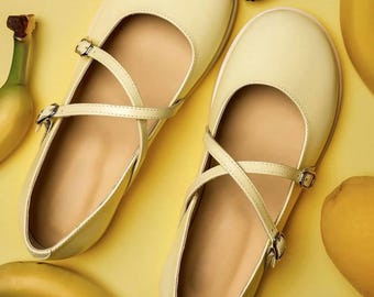 Mary Jane Shoes Women Wide Toe Box, Barefoot Leather Suede Flats