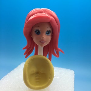 Silicone mold of The Little Mermaid's, Ariels, face. image 1
