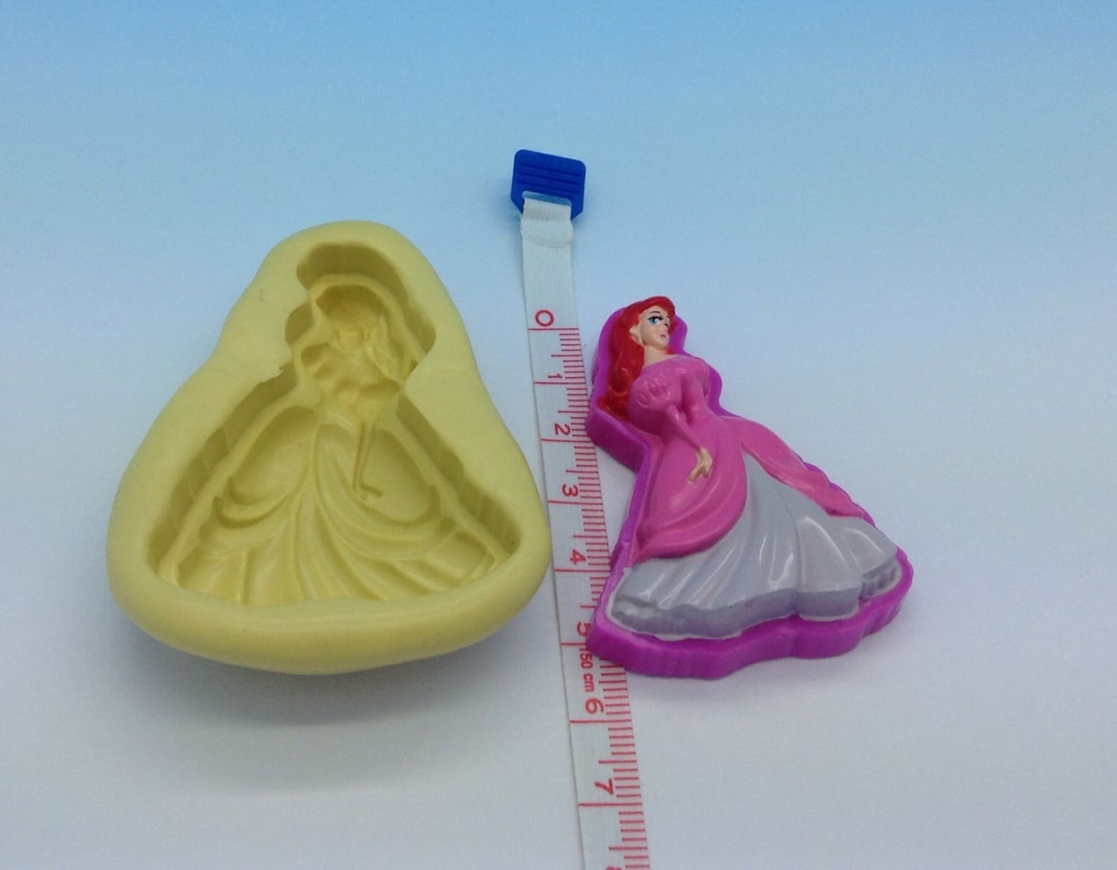 Ariel Disney Princess Flexible Silicone Push Mold for Polymer Etsy