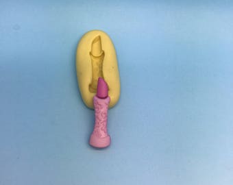 Cute lipstick silicone mold, soap making, cupcake decor, scrapbooking