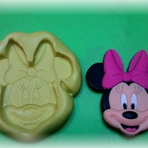 Muffa in silicone,grande faccia Minnie Mouse .
