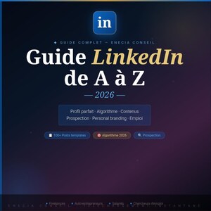 LinkedIn A-Z Guide PDF 2026 | Perfect Profile Prospecting Algorithm | 100 Post Templates | Personal Branding | Instant Download