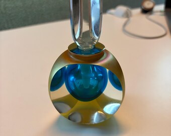 Steven CORREIA 28/250 limited edition parfume bottle /turquoise, gold/