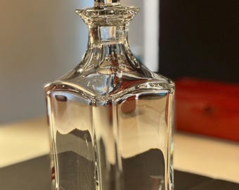 Vintage Baccarat crystal decanter with a faceted stopper