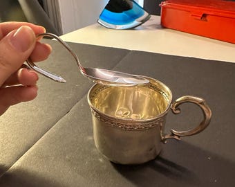 Late 19th or Early 20th Century Sterling Silver Child's Cup (Christening Mug)